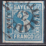 Bayern Mi.-Nr. 2 II oo