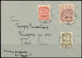 Deutsche Besetzung Russland Mi.-Nr. 14/16 A Brief