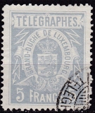 Luxemburg Telegraphenmarken Mi.-Nr. 5 A oo gepr. BPP