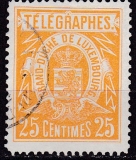 Luxemburg Telegraphenmarken Mi.-Nr. 2 F oo