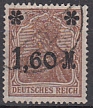 Deutsches Reich Mi.-Nr. 154 II a oo gepr. INFLA Zahnfehler
