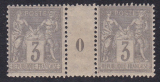 ALT - Frankreich Mi.-Nr. 77 * Zwischenstegpaar