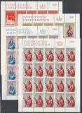 Liechtenstein Kleinbogen Mi.-Nr. 470/73 **