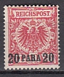Dt. Kol. Türkei Mi.-Nr. 7 d (*)