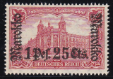 Dt. Kol. Marokko Mi.-Nr. 55 II Bb *