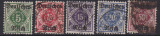 Deutsches Reich Dienst Mi.-Nr. 52/56 oo