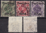 Deutsches Reich Dienst Mi.-Nr. 52/56 oo