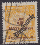 Deutsches Reich Dienst Mi.-Nr. 85 oo gepr. INFLA
