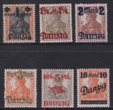 Danzig Mi.-Nr. 41/46 **