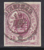 Luxemburg Mi.-Nr. 9 oo minimal dünn