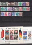 DDR Jahrgang 1953 gestempelt