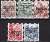 Schweiz OMS/WHO Mi.-Nr. 1/5 oo