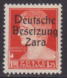 Deutsche Besetzung Zara Mi.-Nr. 11 II ** gepr. BPP