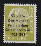 Bund Mi.-Nr. 177 mit Zudruck **