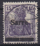 Saar Mi.-Nr. 7 c I A oo Kurzbefund