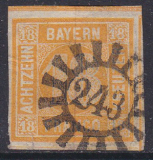 Bayern Mi.-Nr. 7 oo gepr. BPP