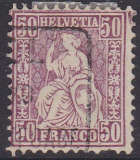 Schweiz Mi. Nr. 35 a oo Zahnfehler