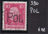 Deutsches Reich Mi.-Nr. 390 oo POL