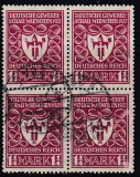 Deutsches Reich Mi.-Nr. 199 c oo gepr. INFLA Viererblock