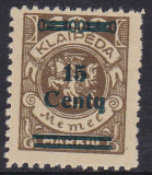 Memel Mi.-Nr. 212 II **