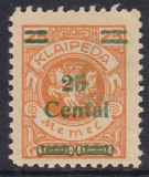 Memel Mi.-Nr. 216 II ** gepr. BPP