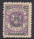 Memel Mi.-Nr. 225 III ** gepr. BPP