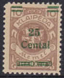 Memel Mi.-Nr. 214 III ** gepr. BPP