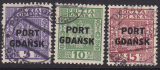 Danzig Port Gdansk Mi.-Nr. 26/28 oo