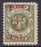 Memel Mi.-Nr. 174 I ** gepr. BPP