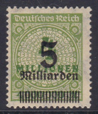 Deutsches Reich Mi.-Nr. 333 A W ** gepr. INFLA
