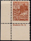 SBZ Mi.-Nr. 37 ya DZ **