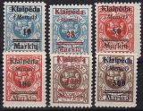 Memel Mi.-Nr. 129/34 **