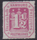 Hamburg Mi.-Nr. 21 (*)