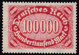 Deutsches Reich Mi.-Nr. 257 I ** gepr. INFLA