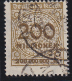 Deutsches Reich Mi.-Nr. 323 A P b oo gepr. INFLA