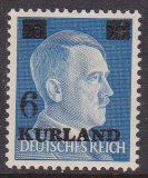 Dt.Bes. Kurland Mi.-Nr. 3 wz ** gepr. BPP