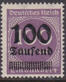 Deutsches Reich Mi.-Nr. 289 b III ** gepr. INFLA