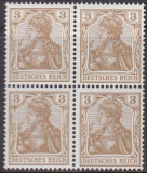 Deutsches Reich Mi.-Nr. 69 a ** Viererblock