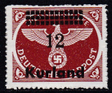 Dt.Bes. Kurland Mi.-Nr. 4 B y ** gepr. BPP