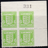 Dt.Bes. Guernsey Mi.-Nr. 1 b ** Viererblock