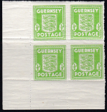 Dt.Bes. Guernsey Mi.-Nr. 1 b ** Viererblock
