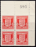 Dt.Bes. Guernsey Mi.-Nr. 2 a u ** Viererblock