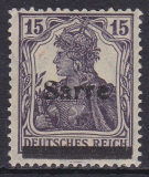 Saar Mi.-Nr. 7 a III ** gepr. BPP