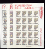 Liechtenstein Kleinbogen Mi.-Nr. 971/73 **