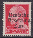Deutsche Besetzung Zara Mi.-Nr. 4 I ** gepr. BPP