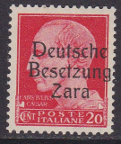 Deutsche Besetzung Zara Mi.-Nr. 4 II ** gepr. BPP