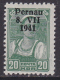 Deutsche Besetzung Estland/Pernau Mi.-Nr. 8 I ** gepr. BPP