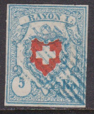 Schweiz Mi. Nr. 9 II oo