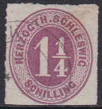 Schleswig Holstein Mi.-Nr. 14 oo