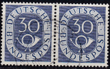 Bund Mi.-Nr. 132 oo Paar